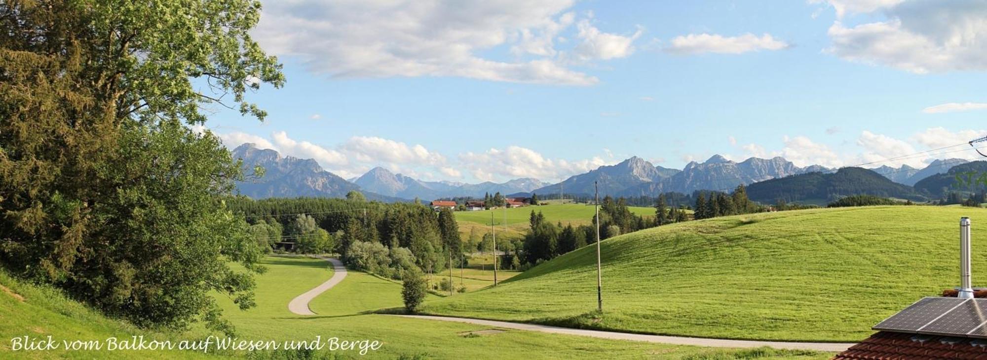 Ferienwohnung Nr 2, neben Bauernhof, Roßhaupten, Allgäu Exterior foto